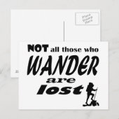 Niet iedereen die wast, is verloren briefkaart (Voorkant / Achterkant)