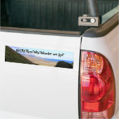 Niet iedereen die wast is verloren Bumpersticker (Op Truck)