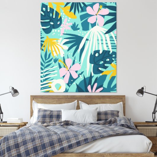 Niet iedereen die wast, is verloren canvas afdruk (Insitu (Slaapkamer))