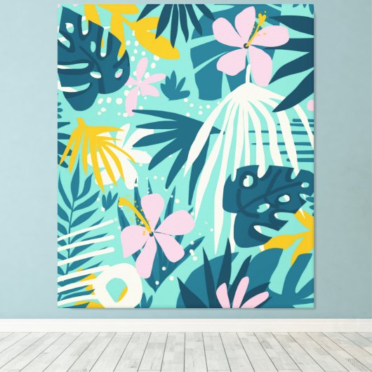 Niet iedereen die wast, is verloren canvas afdruk (Insitu (Houten vloer))