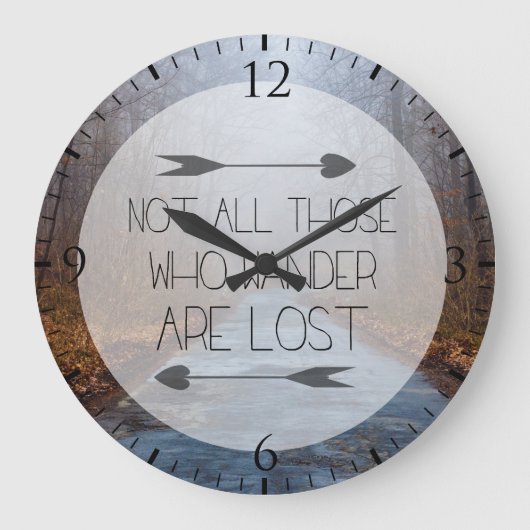 Niet iedereen die wast, is verloren grote klok (Voorkant)