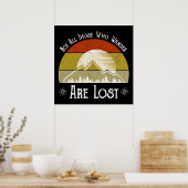 Niet iedereen die wast, is verloren poster (Keuken)