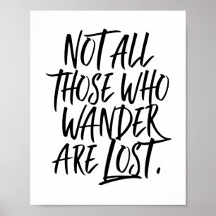 Niet iedereen die wast, is verloren poster