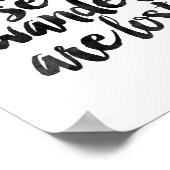 Niet iedereen die wast, is verloren poster (Hoek)