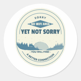 Niet iedereen die wast is verloren. ronde sticker