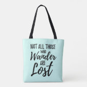 Niet iedereen die wast, is verloren tote bag (Achterkant)