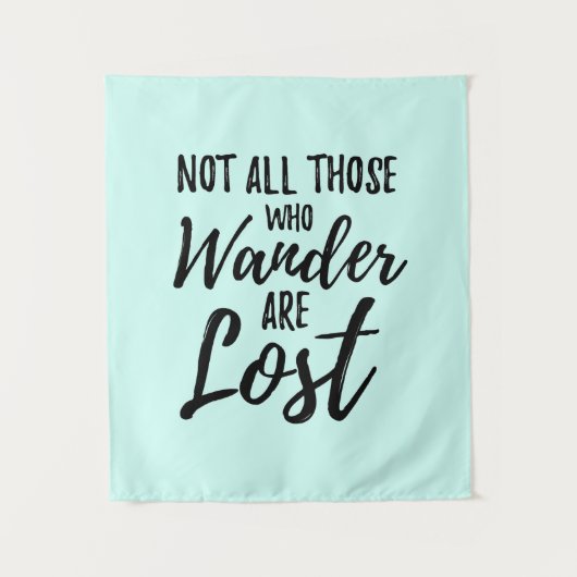 Niet iedereen die wast, is verloren wandkleed (Voorkant)