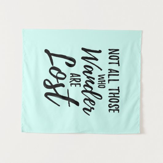 Niet iedereen die wast, is verloren wandkleed (Voorkant (horizontaal))