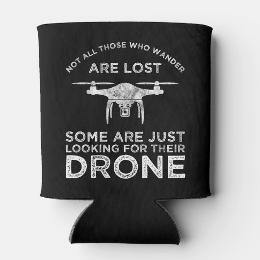 Niet iedereen die wast, verliest de drone-piloot blikjeskoeler (Achterkant)