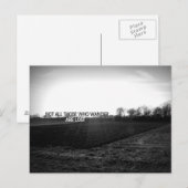 Niet iedereen die wrijft, gaat verloren briefkaart (Voorkant / Achterkant)