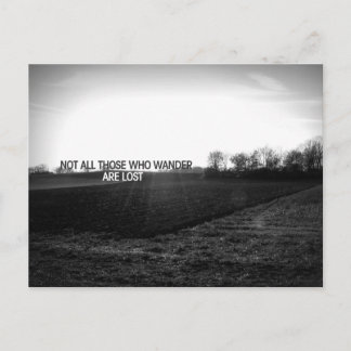 Niet iedereen die wrijft, gaat verloren briefkaart