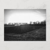 Niet iedereen die wrijft, gaat verloren briefkaart (Voorkant)