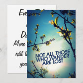 Niet iedereen die wrijft, gaat verloren kaart (Voorkant / Achterkant)