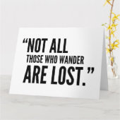 Niet iedereen die wrijft, gaat verloren kaart (Gele Bloem)