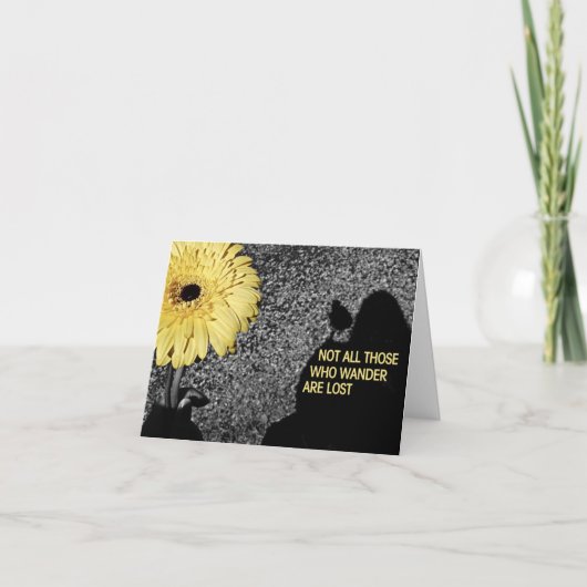 Niet iedereen die wrijft, is verloren kaart (Voorkant)