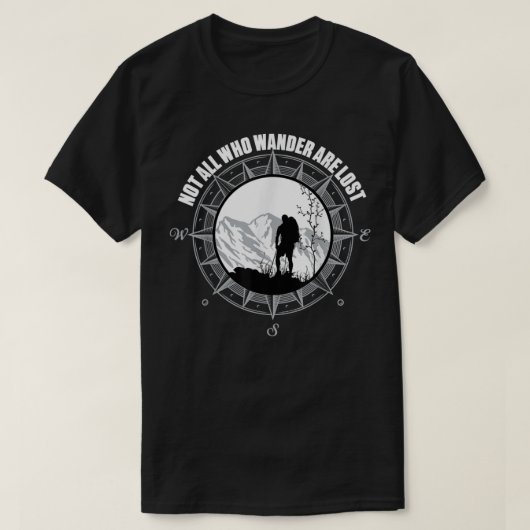 Niet iedereen die wringt, heeft het risico verlore t-shirt (Design voorkant)