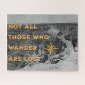 Niet iedereen die wringt, is verdwaald. legpuzzel (Horizontaal)