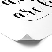 Niet iedereen die wringt is zwart poster (Hoek)