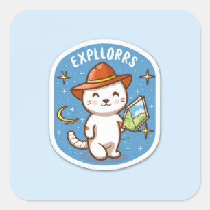 Niet iedereen die zwerft is verloren - Schattigee Vierkante Sticker