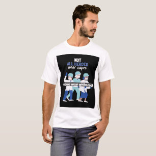 Niet iedereen draag pet, sommigen dragen een witte t-shirt