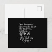 niet iedereen heeft het recht om de realiteit te k briefkaart (Voorkant / Achterkant)