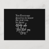 niet iedereen heeft het recht om de realiteit te k briefkaart (Voorkant)