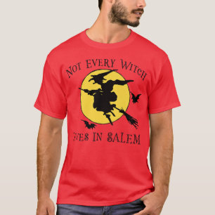 NIET IEDEREEN LEEFT IN SALEM Funny Halloween Wit T-shirt