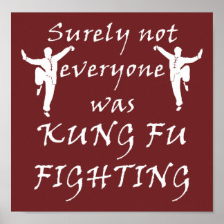 Niet iedereen vocht met kungfu poster