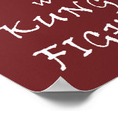 Niet iedereen was kung Fu aan het vechten Poster (Hoek)