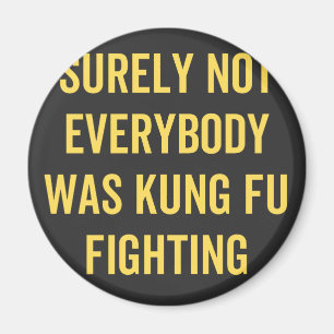 Niet iedereen was zeker Kung Fu Fighting Magneet