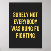 Niet iedereen was zeker Kung Fu Fighting Poster (Voorkant)