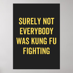 Niet iedereen was zeker Kung Fu Fighting Poster