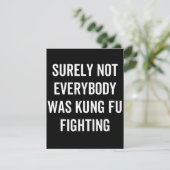 Niet iedereen was zeker Kung Fu Fighting Save The Date (Staand voorkant)