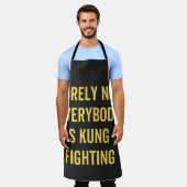 Niet iedereen was zeker Kung Fu Fighting Schort (Gedragen)