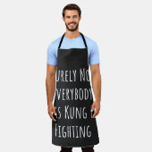 Niet iedereen was zeker Kung Fu Fighting Schort (Gedragen)