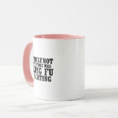 Niet iedereen was zeker Kung Fu Funny Fighting Mok (Voorkant links)