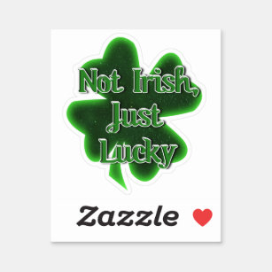 Niet Iers gewoon Lucky St. Patrick's Day Sticker