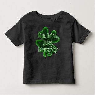 Niet Iers, gewoon Naughty St. Patrick's Day Kinder Shirts