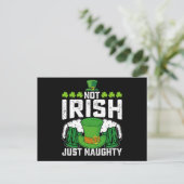 Niet Iers Gewoon Ondeugend Grappig St Patrick's Da Briefkaart (Staand voorkant)