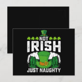 Niet Iers Gewoon Ondeugend Grappig St Patrick's Da Briefkaart (Voorkant / Achterkant)
