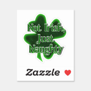 Niet Iers Gewoon Ondeugend St. Patrick's Day Sticker
