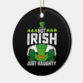 Niet Iers Gewoon Stout Grappig St. Patrick's Dag Keramisch Ornament (Links)