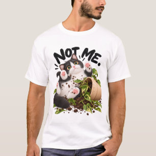 Niet ik! Grappig Tuxedo Kat T-Shirt