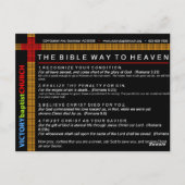 Niet ik, maar Christus vooraan Briefkaart (Achterkant)