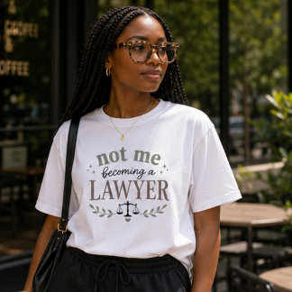 Niet ik word advocaat Funny toekomstige advocaat Tri-Blend Shirt