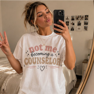 Niet ik word een counselor Inspirerend Tri-Blend Shirt