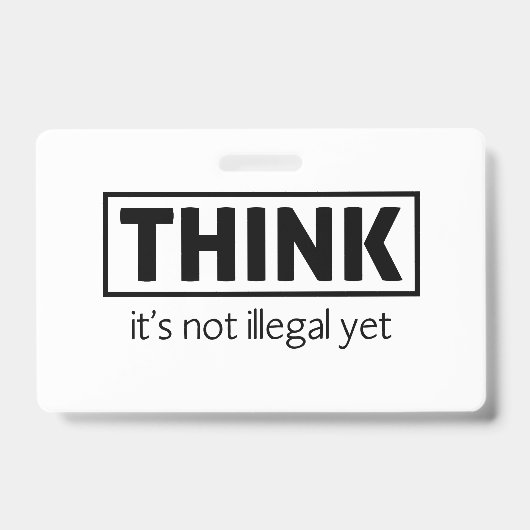 Niet illegaal badge (Front)