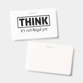 Niet illegaal badge (Front & Back)