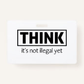 Niet illegaal badge (Voorkant)