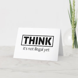 Niet illegaal bedankkaart